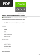 SRS of Railway Reservation System