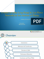 A Study of LoRa - Long Range and Low Power Networks For The Internet of Things