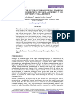 Eraikhumen Ogumogu - An Assessment of Secondary School Physics Teachers Conceptual Understanding of Force and Motion in Edo South Senatorial District