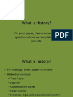 What Is History ?