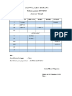 Jadwal KBM Biologi: Tahunajaran 2017/2018