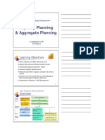 PMBA8155 Operations Management Capacity Planning & Aggregate Planning