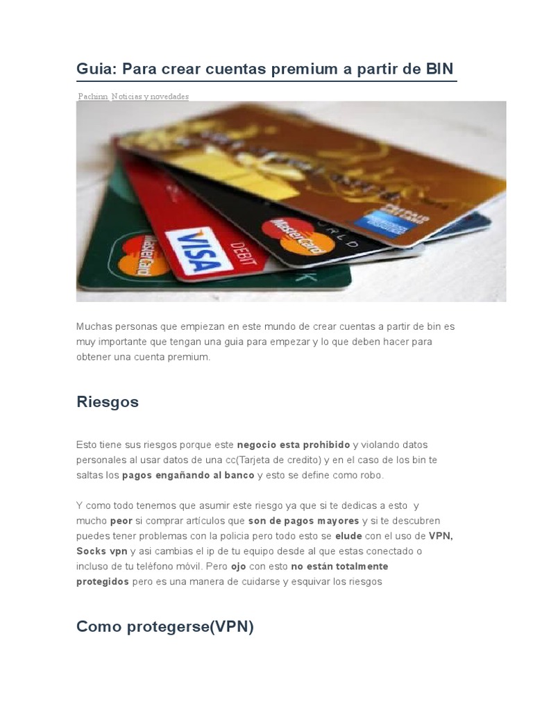 Como Crear BIN