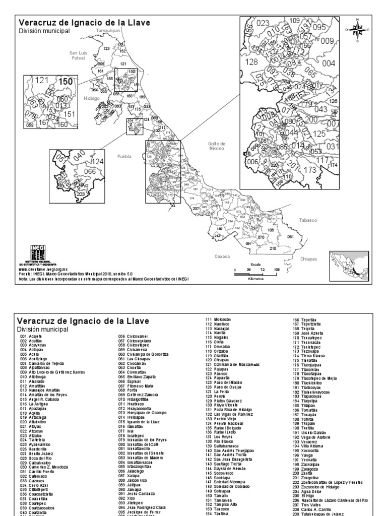 Municipios de Veracruz y su división | PDF | Ocio | Idiomas