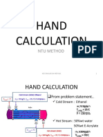 Hand Calculation: Ntu Method