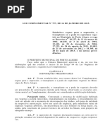 Lei Complementar No 757_2015 - Compensacao Vegetal