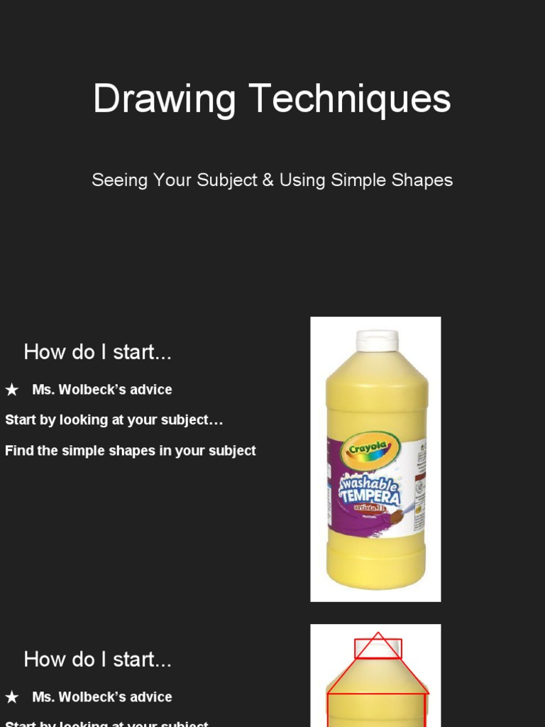 Drawing Techniques PDF Teaching Mathematics