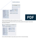 Transaction Trace For Authorizations