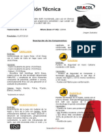 Ficha Tecnica - Bota Bracol Cordones