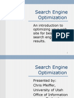 Search Engine Optimization: An Introduction To Optimizing Your Web Site For Best Possible Search Engine Results