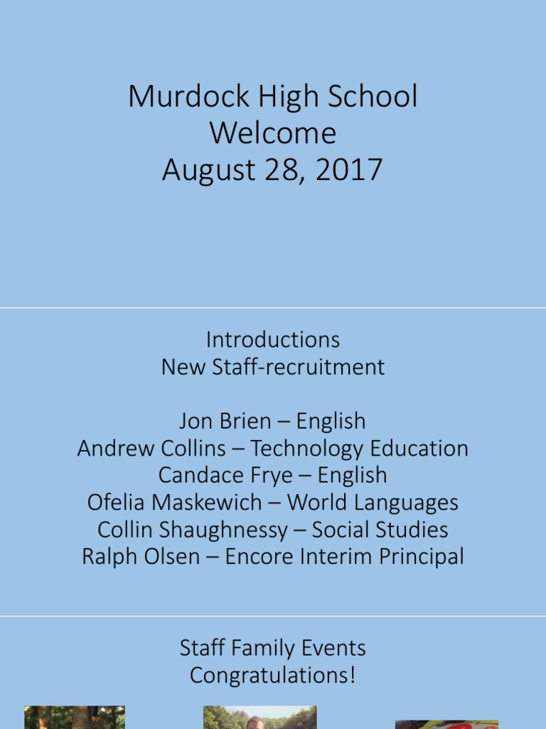 Welcome Back | PDF | Classroom Management | Teachers
