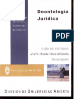 Deontologia Juridica Area VI-Filosofia y Teoria Del Derecho PDF