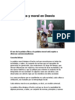 Etica y Moral en Desvio