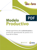 Modelo Productivo Manejo Agronómico de La Caña de Azúcar y Producción Agroindustrial de Panela en La Hoya Del Río Suárez