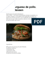 Hamburguesa de Pollo