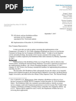 PSC letter to utilities