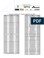 PDBF2017 Race Schedule