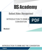 Ballast Water Management: Introduction To BWM and The Convention