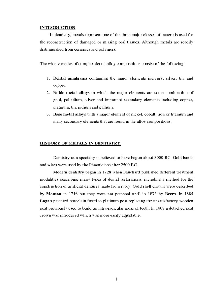 Dental Casting Alloys PDF PDF Heat Treating Metals