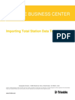 Importing Total Station Data