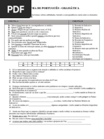 Ficha Atividades Português