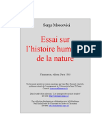 Moscovici, S. 1977. Essai Sur L' Histoire Humaine de La Nature