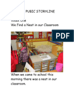 Bo'Ness Pubic Storyline Week One We Find A Nest in Our Classroom