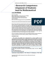 The Research Competence Development of Students Trained in Mathematical Direction PDF