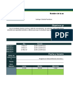 Agenda de Actividades - Principios de - Anatomia - Humana I