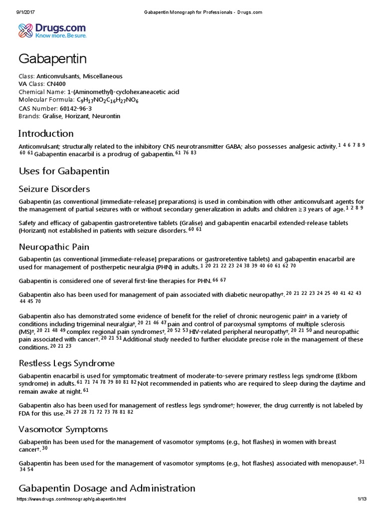 gabapentin dose wiki