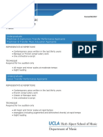 Department of Music Audition Repertoire Flute