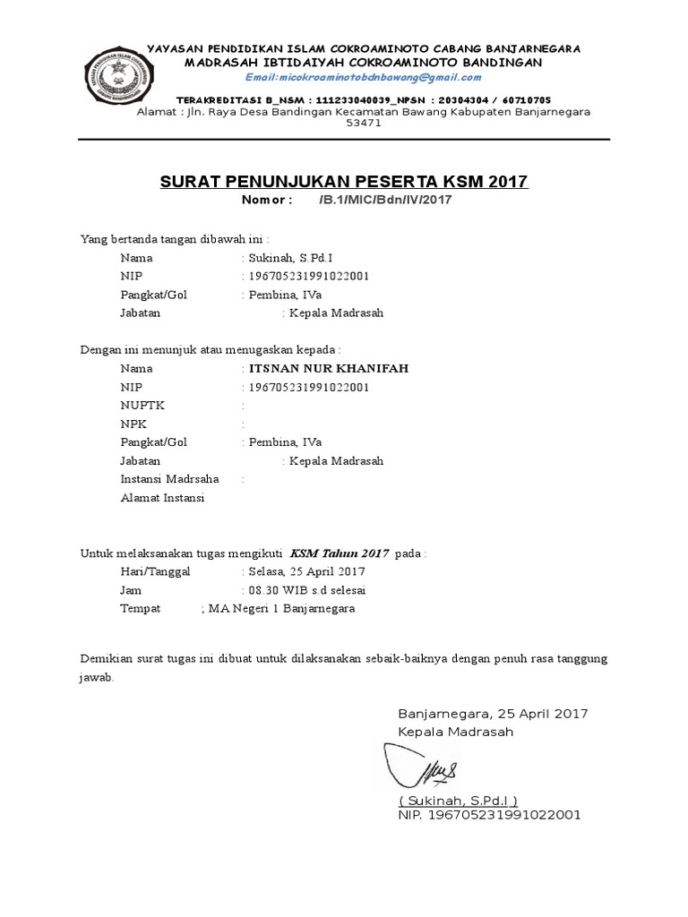 Surat Kebenaran Pembedahan Ums 2019