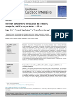 Sedación Analgésicos y Delirio en UCI