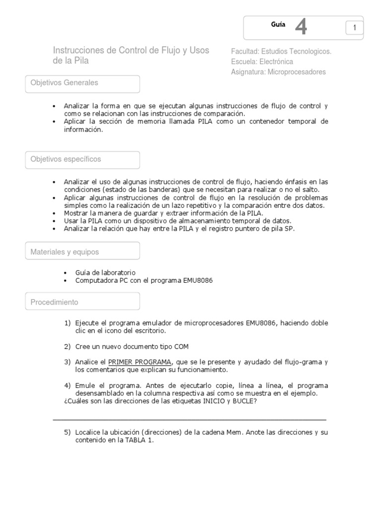 Guia 4 PDF | PDF | Programa de computadora | Programación