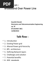 Broadband Over Powerline (BPL)