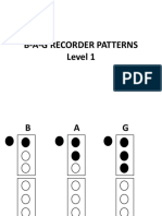 B-A-G Recorder Patterns Level 1