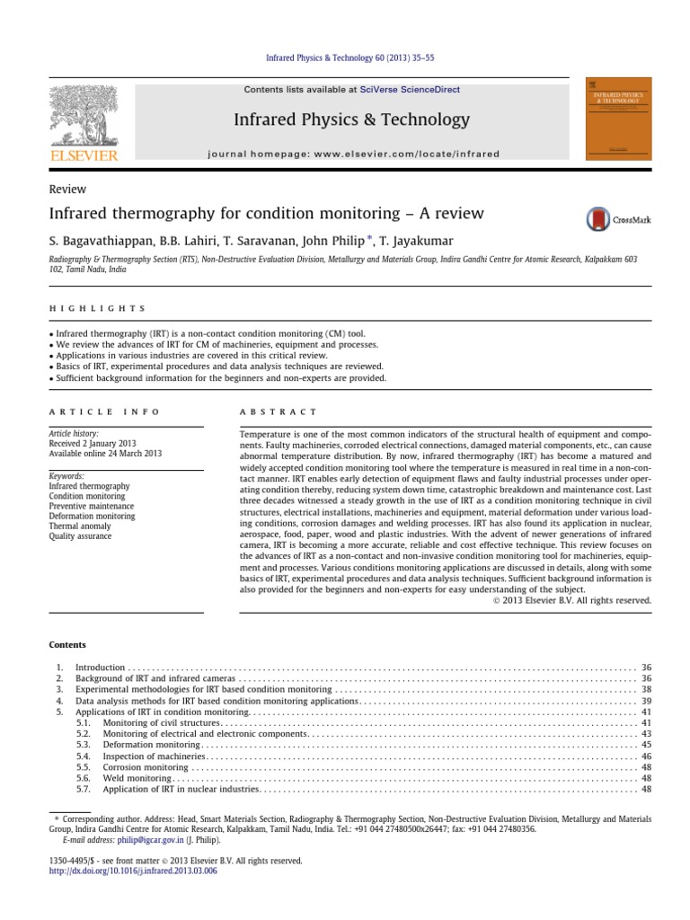 Advances in Infrared Thermography for CM | PDF | Thermography | Infrared