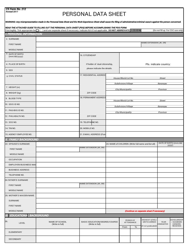 032117 cs form no 212 revised personal data sheet new 1 pdf