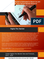 Global Digital Pen Market Is Estimated to Reach $4,260 Million By 2024, Says Variant Market Research