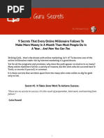 9 Guru Secrets