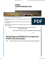 Advantage and Dielectric Properties of SF6 Circuit Breaker - Basic Electrical Design