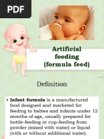 Artificial Feeding