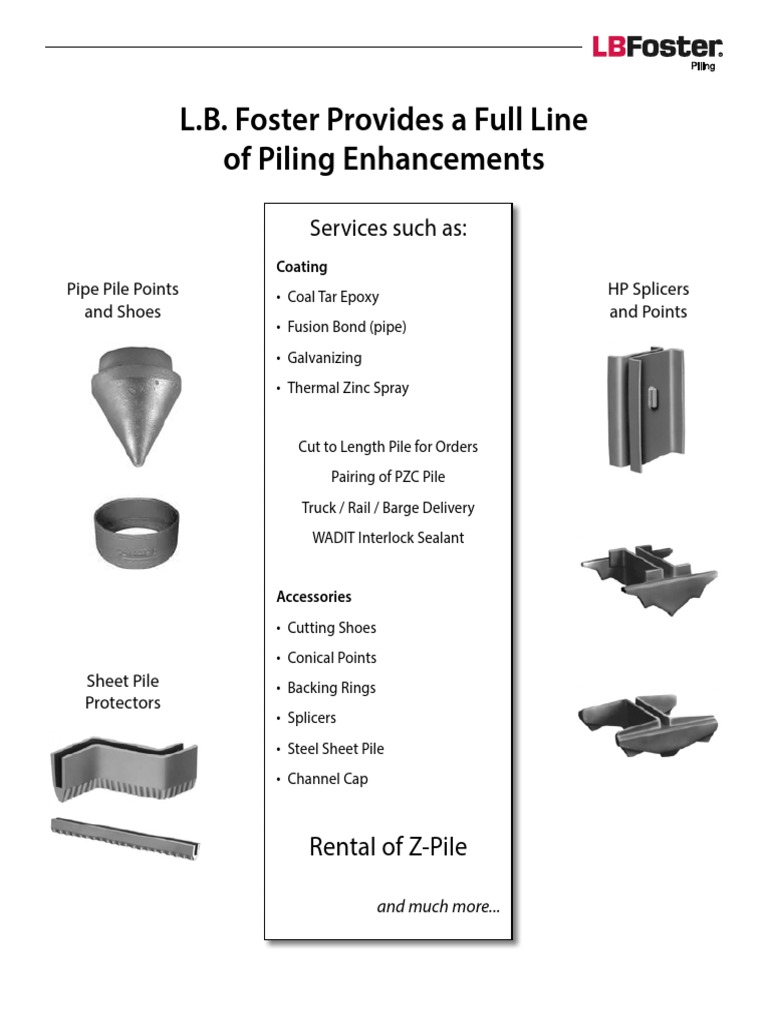 Piling Enhancements by L.B. Foster | PDF