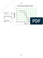 The Fermi-Dirac Distribution Function: E-EF (Ev)