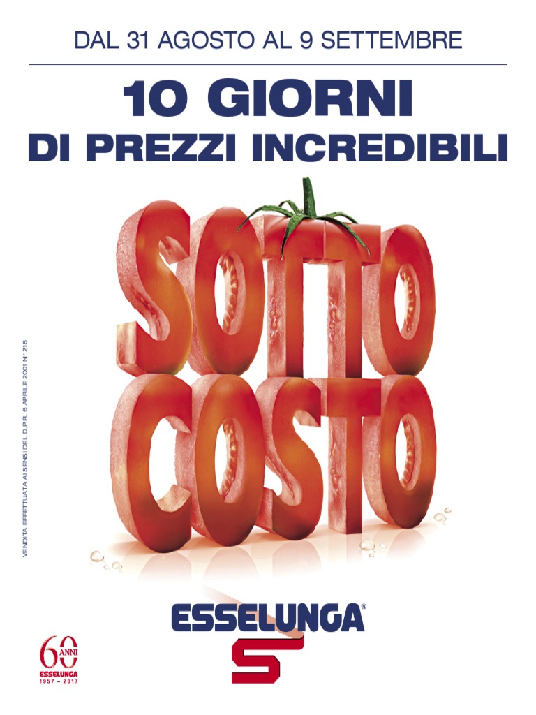 Volantino Esselunga PDF | PDF, image size:768x1024
