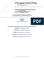 Journal of European Social Policy: Sustaining State Welfare in Hard Times: Who Will Foot The Bill?