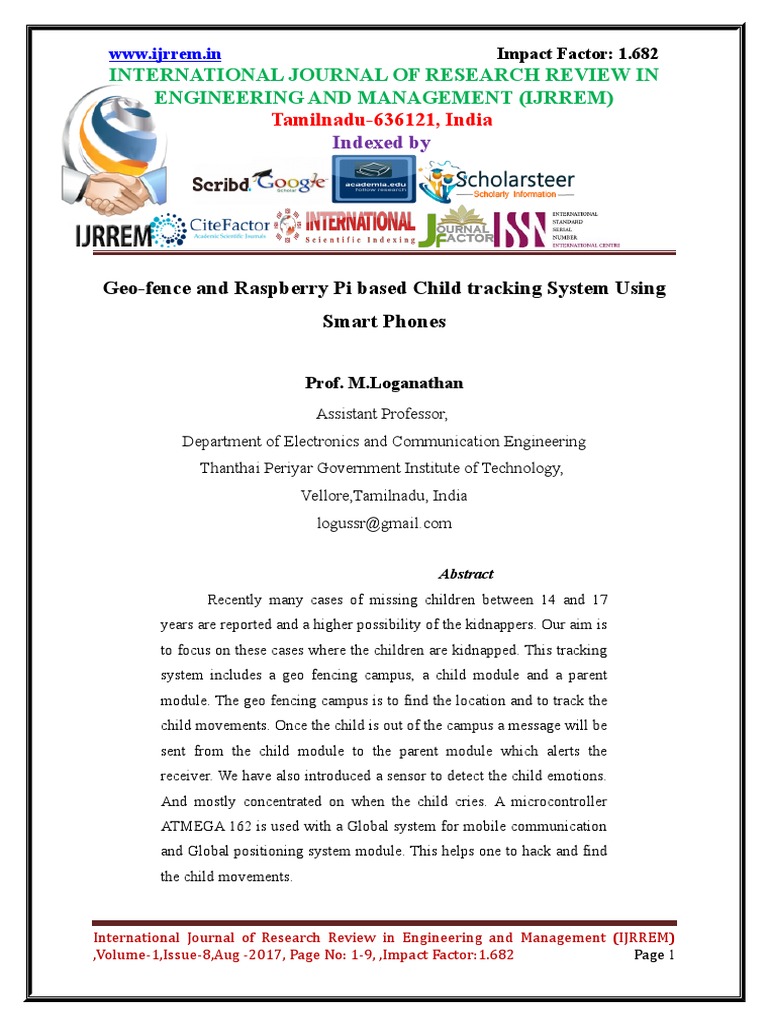 Child Tracking System with GPS & Geo-fencing | PDF | Android (Operating ...