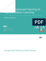 From Compressed Sensing to Representation Learning