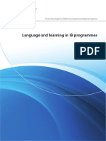 Language and Learning in I B Programmes