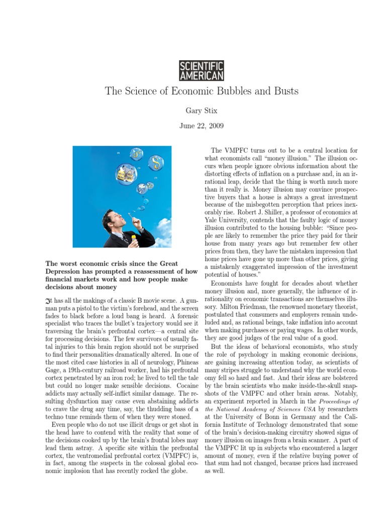 The Science of Economic Bubbles and Busts PDF | PDF | Behavioral ...